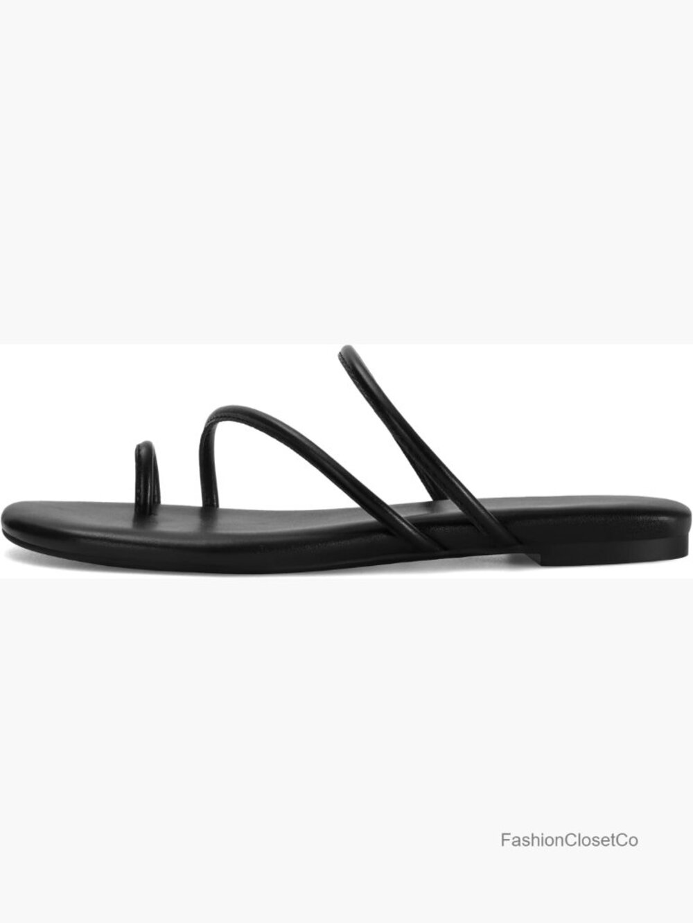 Strappy Flat Sandals Women Open Toe Slip On Slides Cross Strap Slippers